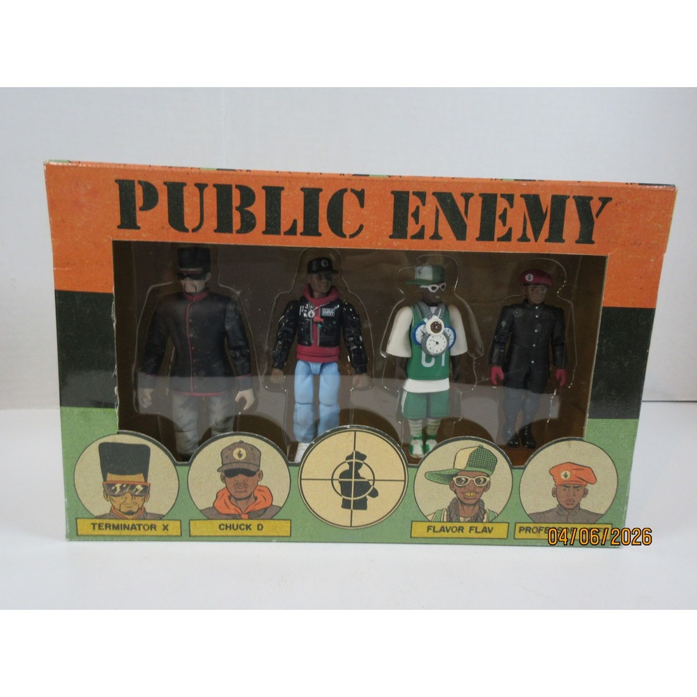 Public Enemy Action Figure Set Press Pop Inc Ed Piskor Hip Hop Family Tree 2016